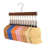 Multifunctional Wooden Hanger Hat Storage Rack Socks Clip 360-Rotating Closet Hanger Space-Saving Organizer for  Shirts T-Shirt