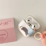 Cartoon Cute Black Cat Soft Silicone Shockproof Protection Case For Apple AirPods 1 2 3 4 Pro 2 3nd Generation Earphone Cover