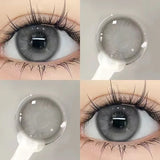 Russian Shipped Hot Sale 1 Pair Colored Contact Lenses for Eyes With Diopters Blue Beautiful Pupil Natural Eye Lenses