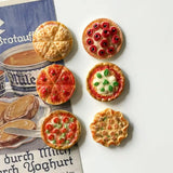 Pizza food, refrigerator decorations, kitchen furniture decorations, magnetic plates