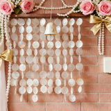 10 Strings 1M Wedding Simulation Shell Hanging Curtain Finished Bead Partitions Curtain DIY Shell Bead Strings Door Wind Chime