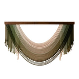 Ikeehome  Wooden Arc-shaped Decorative Tapestries, Home Living Room Wall Hangings, Hand-woven Decorative Tapestries 100x70cm/100x60cm