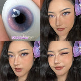 2pcs/pair Beauty Purple Contact Lenses for Eyes Myopia Colored Contact Lenses Natural Blue Lens Fashion Cosplay Pupils