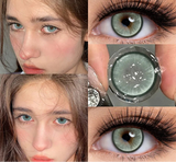 1 Pair Korean Colored Contact Lenses for Eyes Green Contacts Lenses Nature Eye Gray Pupils Brown High Quality Lens Yearly