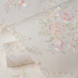 European wallpaper self-adhesive pastoral flower luxury wall stickers self-adhesive bedroom living room home background wall wal