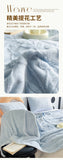 Pink Tulip Jacquard Blanket Flower Gifts for Girls Women Floral Throw Blankets Soft Warm Cozy Fleece Blanket for Couch Sofa Bed