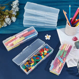 Rectangular Plastic Storage Box with Ventilation Grille for Model Making Handicrafts Sewing Tools Organization Clear Plastic Box