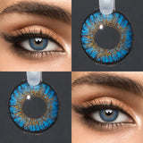 3 Tones Green Colored Contact Lenses Half Year Use 14.2mm Small Pupil for Daily Cosmetic & Eye Beauty Makeup Wholesale