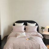 Premium 600TC Egyptian Cotton Luxury Flowers Butterfly Embroidery Pink Bedding Set Duvet Cover Flat/Fitted Sheet Pillowcase 4Pcs