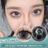 (2pcs)1Pair Myopia Color Contact Lenses for Eyes Fashion Prescription Lenses Beauty Pupils Blue Green Brown Grey Lenses