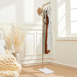 L-Shaped Corner Coat Rack for Hallway Entryway, 3 Hooks Standing Coat Stand with 35kg/77lbs Max Load, Heavy Duty Black Coat Rack