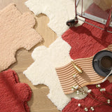 Ins Style Living Room Bedside Keep Warm Carpet Modern Minimalist Splicing Plush Floor Mats Home Bedroom Puzzle Climbing Pads