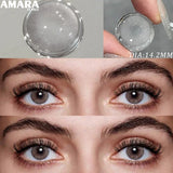 Gray Color Contact Lens 1 Pair Yearly Coloured Contact Lenses Brown Lenses for Party Cute Eyes Contacts Daily Eye Makeup