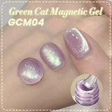 Pink Light Flow Cat Magnetic Gel Nail Polish 10ml Holographics Shining Line Magnetic Long Lasting DIY Salon Varinsh