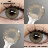 2pcs Natural Color Contact Lenses for Eyes Gray Lenses Colorcont Korean Lenses Yearly Beauty Brown Eye Contacts Lens