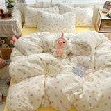 New Student Season Item Quilt Cover  A Fresh and Oxygen-rich Double-layer Gauze Printed Duvet Cover Skin-friendly Bedding