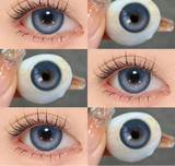 1Pair 0~-8.00 Myopia Lenses Brown Color Contact Lenses with Prescription Gray Beautiful Pupil Contact Lens with Degree