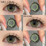 Colored Contact Lenses For Eyes Myopia Natural Green Contact Lens with Prescription Beauty Pupil Cosmetics Yearly Use