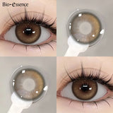 Contact Lenses Natural Look Beauty Pupils Brown Eye Contacts Cosmetic Grey/Blue Lenses for Daily Party