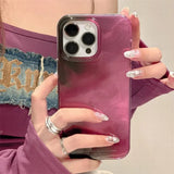 Simple Black Purple Gradient Vortex Pattern Phone Case For iPhone 17 Cases iPhone 16 11 12 13 14 15 17 Pro Max 16 Plus 16E Cover