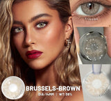 1 Pair Colored Contact Lenses for Eyes Brown Contacts Lenses Fashion Blue Lenses Yearly Gray Pupils Lens Beauty Makeup