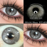 1 Pair Green Colored Contact Lenses Natural Pupils Eyes Soft lenses Soft Contacts 14.00-14.50mm Yearly Disposable