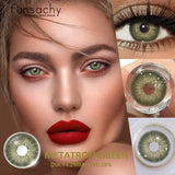 1pair Colorcon Contact Lenses for Eyes High Quality Soft Natural Contact Lenses Gray Beautiful Pupil Lens Blue Eye Lens