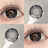 Raw Cocoa Hazel Brown Contact Lenses Half Year Natural Lens For Korean Bare Skin No-Makeup Campus Casual Wear 2PCS
