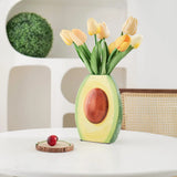Creative Fruit Vases Modern Ceramic Avocado Shaped Flower Vase Decoration for Home and Office Hotel