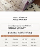 Purple Tulip Small Embroidery Cotton Bedding Set Moonlight Bus Tee-Piece Quilt Cover eet Bedding Pure Cotton 8M Bed Canopy