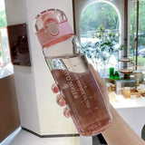 1PCS 780ML Sports Water Cups Plastic Anti Fall Primary School Students Portable Summer Tea Making Cups With Portable Bottles