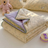 A-Class Summer Quilt Double Layer Non-Cotton Soft Air Conditioning Cooling Quilt Student Dormi Single Double Person Thin Quilt
