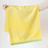 Color Matching Pure Cotton Towels Yarn-dyed Face Soft Towel Class Long-staple  Absorbent Bath Towel  Kids Towel