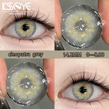 2Pcs Best Selling Contacts Colored Lenses Blue Green Grey Series Soft Lens EyeBeauty Pupil