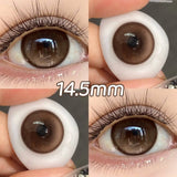 2pcs Natural Blue Colored Contact Lenses For Eyes Beauty Makeup Brown Colored pupils Lens Big Eyes Soft Lens Cosmetic Le