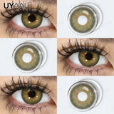 NEW Color Contact Lenses Beauty Brown Pupils Natural Black Contact Lenses Soft Colorful Makeup Eyes Gray Lenses Natural