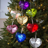 Christmas Decoration Pendant Acrylic Love Rainbow Pendant Christmas Tree Decoration Valentine's Day Love Decoration Pendant