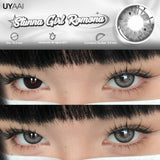 1 Pair Yearly Use Color Contact Lenses for Eyes Natural Look Brown Eye Lenses Beauty Pupils Gray Lens Eyes Cosmetic