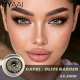 Color Contact Lenses For Eye Brown Lens Green Color Pupils Blue Eyes Contact Makeup Beauty Eye Cosmetics Year