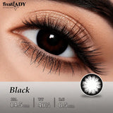 1 Pair Seattle Brown Colored Contact Lenses Natural Brown Pupils Eyes Contact lenses Gray Soft Contact Lenses 14.20mm Yearly Use
