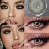1pair Color Contact Lenses For Eyes makeup colored contact lenses 14.2 mm Lenses Natural Eyes Use Yearly with Lens Case