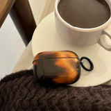 Retro Ink Wash Amber Color Wireless Bluetooth Earphone Case For Apple AirPods 4 New Protective Shell For AirPods 1 2 3 Pro2