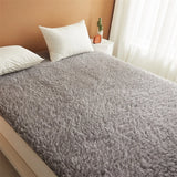 Fluffy soft solid color Lamb Fleece Mattress Upholstered Bed Tatami Mattress Topper Winter Student Dormitory Sleeping Pad