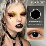 Cosplay White Contact Lenses for Eyes Anime Role Playing Lens Halloween Cosplay Black Contacts Yearly Cosmetics Pupils