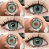 1Pair New Colored Contact Lenses for Eyes Natural Contact Lenses Blue Eye Lens Green Lenses Yearly Brown Eye Contacts