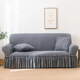 1/2/3/4 flying seat seersucker living room sofa cover elastic sofa cover elastic solid thickness elastic sofa cover