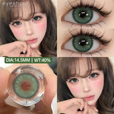 1 Pair Blue Colored Contact Lenses for Eyes Natural Brown Contact Lenses Fashion Lenses Brown Eye Lens Softlenses