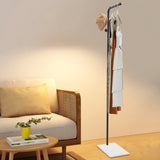 L-Shaped Corner Coat Rack for Hallway Entryway, 3 Hooks Standing Coat Stand with 35kg/77lbs Max Load, Heavy Duty Black Coat Rack