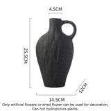 Art Black Spotted Ceramic Vase Flower Pots Decorative Arrangement Desk Decoration Ornaments Crafts Floral Vases