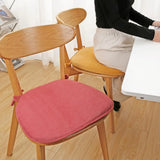 Simple Chair Cushion With Straps Horse Shape Dining Chair Seat Thickened Breathable Cushion Student Horseshoe-shaped Chair Pads